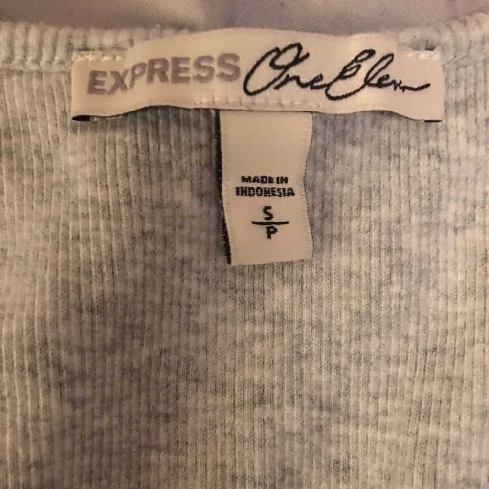 Gray Button-up Tank - Picture 3 of 3